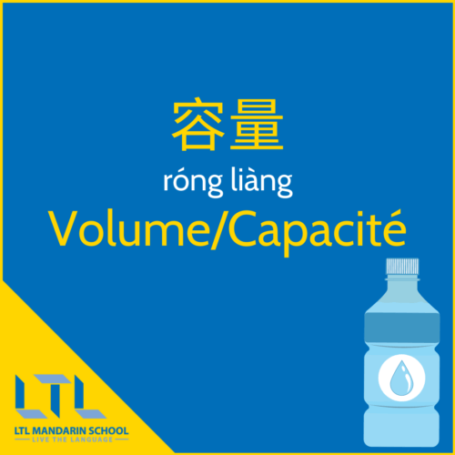 Volume en chinois - unités de mesure en chinois