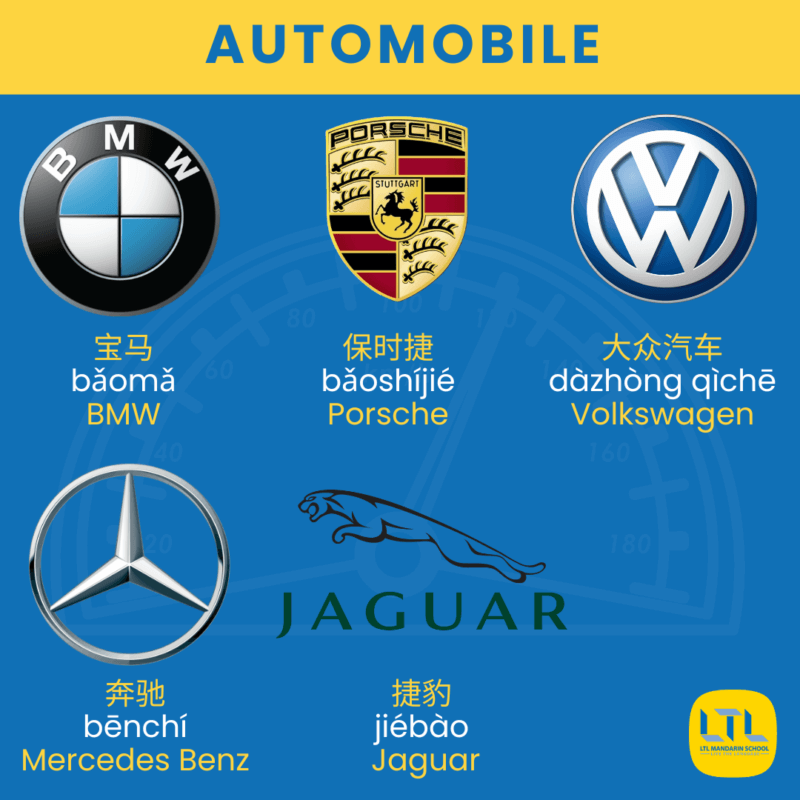 Marques en chinois 2